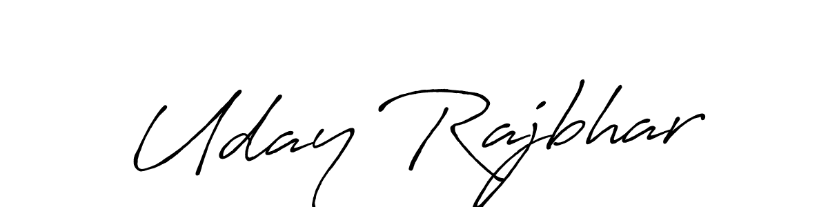 Also we have Uday Rajbhar name is the best signature style. Create professional handwritten signature collection using Antro_Vectra_Bolder autograph style. Uday Rajbhar signature style 7 images and pictures png