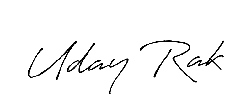 Similarly Antro_Vectra_Bolder is the best handwritten signature design. Signature creator online .You can use it as an online autograph creator for name Uday Rak. Uday Rak signature style 7 images and pictures png