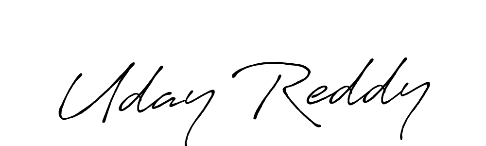 Uday Reddy stylish signature style. Best Handwritten Sign (Antro_Vectra_Bolder) for my name. Handwritten Signature Collection Ideas for my name Uday Reddy. Uday Reddy signature style 7 images and pictures png