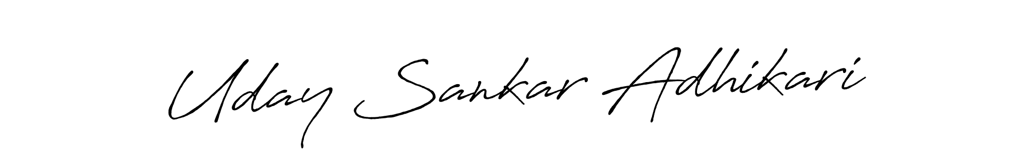 Use a signature maker to create a handwritten signature online. With this signature software, you can design (Antro_Vectra_Bolder) your own signature for name Uday Sankar Adhikari. Uday Sankar Adhikari signature style 7 images and pictures png