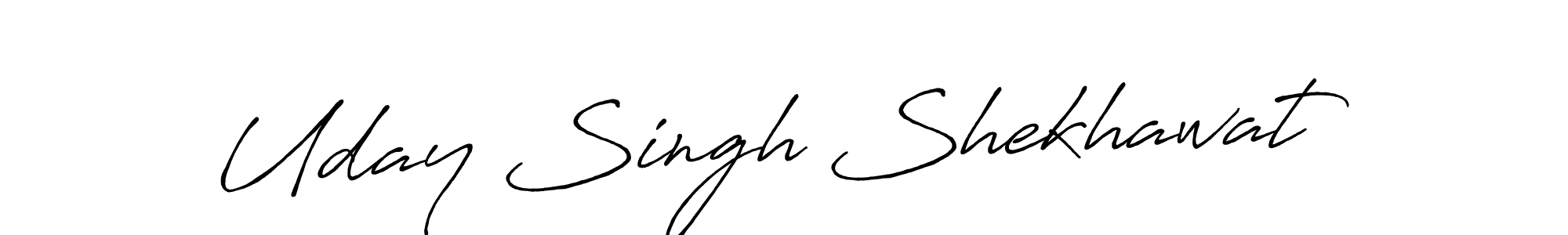 How to make Uday Singh Shekhawat name signature. Use Antro_Vectra_Bolder style for creating short signs online. This is the latest handwritten sign. Uday Singh Shekhawat signature style 7 images and pictures png