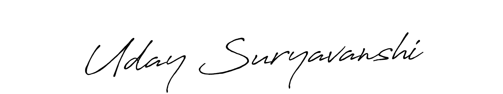 Also You can easily find your signature by using the search form. We will create Uday Suryavanshi name handwritten signature images for you free of cost using Antro_Vectra_Bolder sign style. Uday Suryavanshi signature style 7 images and pictures png