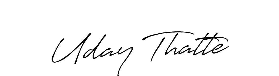 Make a beautiful signature design for name Uday Thatte. Use this online signature maker to create a handwritten signature for free. Uday Thatte signature style 7 images and pictures png