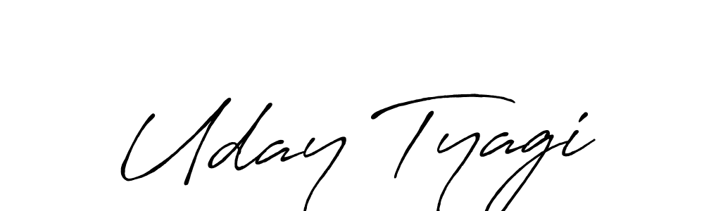Also we have Uday Tyagi name is the best signature style. Create professional handwritten signature collection using Antro_Vectra_Bolder autograph style. Uday Tyagi signature style 7 images and pictures png