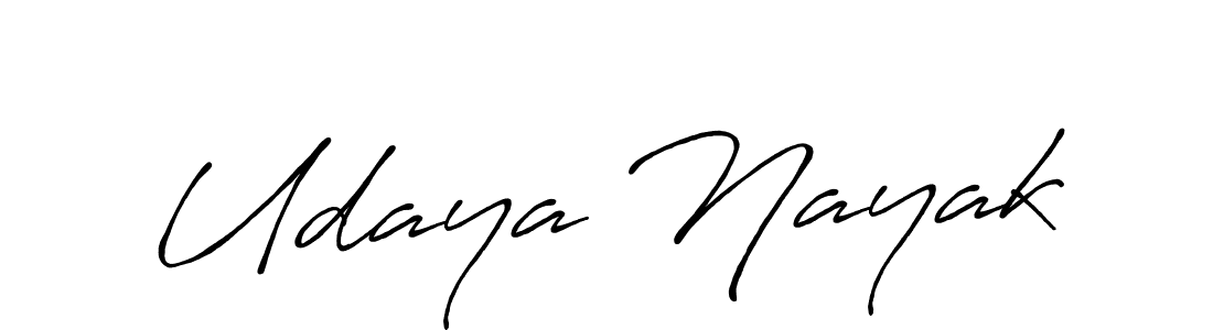 Udaya Nayak stylish signature style. Best Handwritten Sign (Antro_Vectra_Bolder) for my name. Handwritten Signature Collection Ideas for my name Udaya Nayak. Udaya Nayak signature style 7 images and pictures png