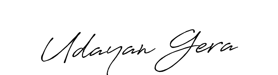 Make a short Udayan Gera signature style. Manage your documents anywhere anytime using Antro_Vectra_Bolder. Create and add eSignatures, submit forms, share and send files easily. Udayan Gera signature style 7 images and pictures png