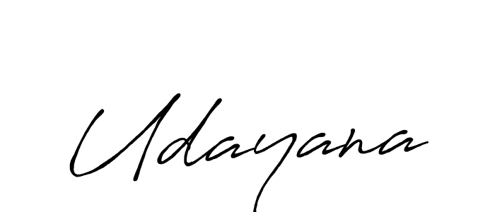 Design your own signature with our free online signature maker. With this signature software, you can create a handwritten (Antro_Vectra_Bolder) signature for name Udayana. Udayana signature style 7 images and pictures png