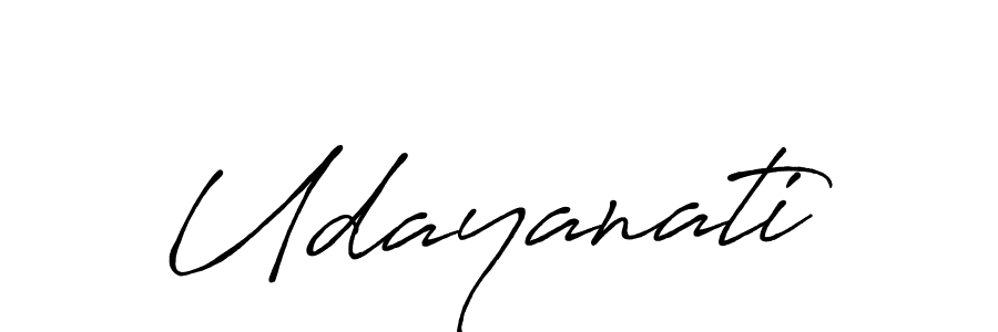 How to make Udayanati signature? Antro_Vectra_Bolder is a professional autograph style. Create handwritten signature for Udayanati name. Udayanati signature style 7 images and pictures png