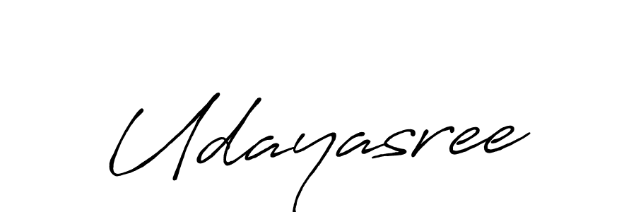 Make a beautiful signature design for name Udayasree. With this signature (Antro_Vectra_Bolder) style, you can create a handwritten signature for free. Udayasree signature style 7 images and pictures png