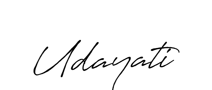 Udayati stylish signature style. Best Handwritten Sign (Antro_Vectra_Bolder) for my name. Handwritten Signature Collection Ideas for my name Udayati. Udayati signature style 7 images and pictures png