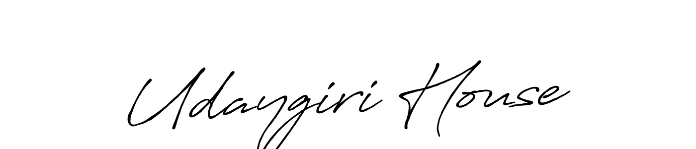 Use a signature maker to create a handwritten signature online. With this signature software, you can design (Antro_Vectra_Bolder) your own signature for name Udaygiri House. Udaygiri House signature style 7 images and pictures png