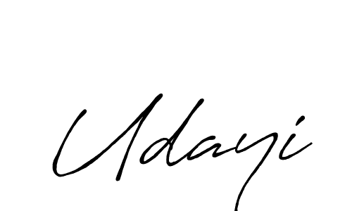 Udayi stylish signature style. Best Handwritten Sign (Antro_Vectra_Bolder) for my name. Handwritten Signature Collection Ideas for my name Udayi. Udayi signature style 7 images and pictures png