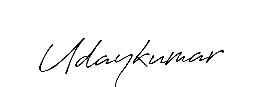 Make a beautiful signature design for name Udaykumar. With this signature (Antro_Vectra_Bolder) style, you can create a handwritten signature for free. Udaykumar signature style 7 images and pictures png