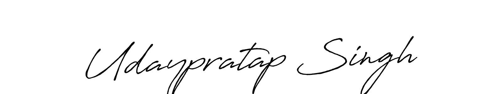 Create a beautiful signature design for name Udaypratap Singh. With this signature (Antro_Vectra_Bolder) fonts, you can make a handwritten signature for free. Udaypratap Singh signature style 7 images and pictures png