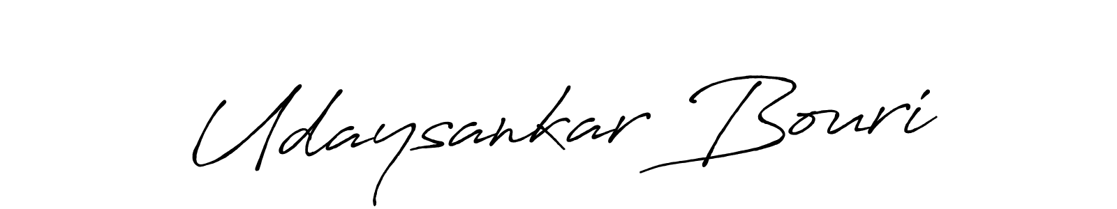 How to Draw Udaysankar Bouri signature style? Antro_Vectra_Bolder is a latest design signature styles for name Udaysankar Bouri. Udaysankar Bouri signature style 7 images and pictures png