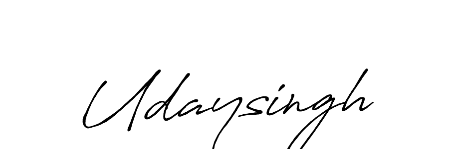 Udaysingh stylish signature style. Best Handwritten Sign (Antro_Vectra_Bolder) for my name. Handwritten Signature Collection Ideas for my name Udaysingh. Udaysingh signature style 7 images and pictures png