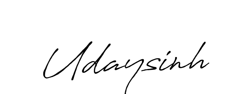 Create a beautiful signature design for name Udaysinh. With this signature (Antro_Vectra_Bolder) fonts, you can make a handwritten signature for free. Udaysinh signature style 7 images and pictures png
