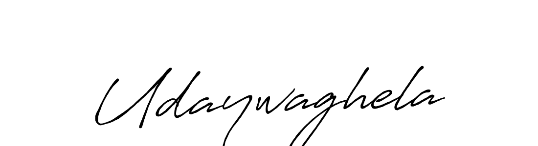 How to make Udaywaghela name signature. Use Antro_Vectra_Bolder style for creating short signs online. This is the latest handwritten sign. Udaywaghela signature style 7 images and pictures png