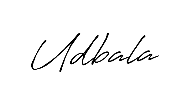 Make a beautiful signature design for name Udbala. With this signature (Antro_Vectra_Bolder) style, you can create a handwritten signature for free. Udbala signature style 7 images and pictures png