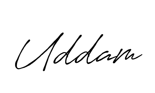 Design your own signature with our free online signature maker. With this signature software, you can create a handwritten (Antro_Vectra_Bolder) signature for name Uddam. Uddam signature style 7 images and pictures png