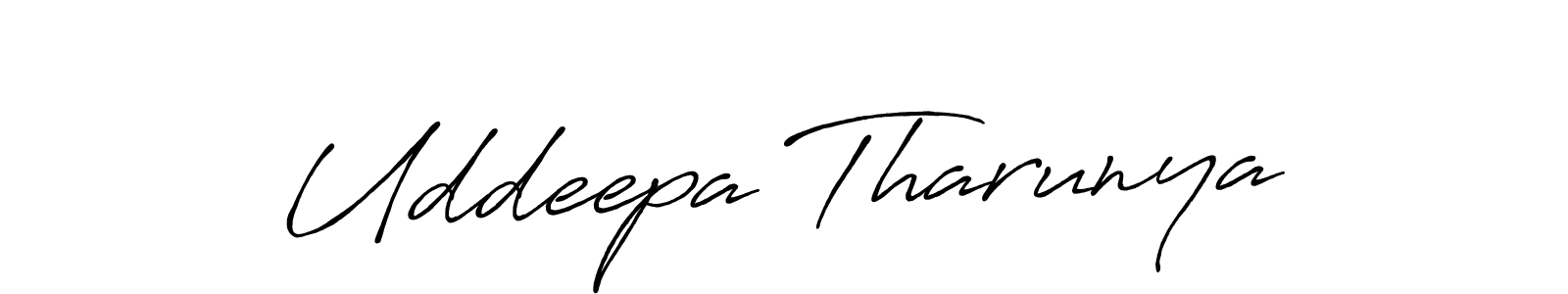 You should practise on your own different ways (Antro_Vectra_Bolder) to write your name (Uddeepa Tharunya) in signature. don't let someone else do it for you. Uddeepa Tharunya signature style 7 images and pictures png