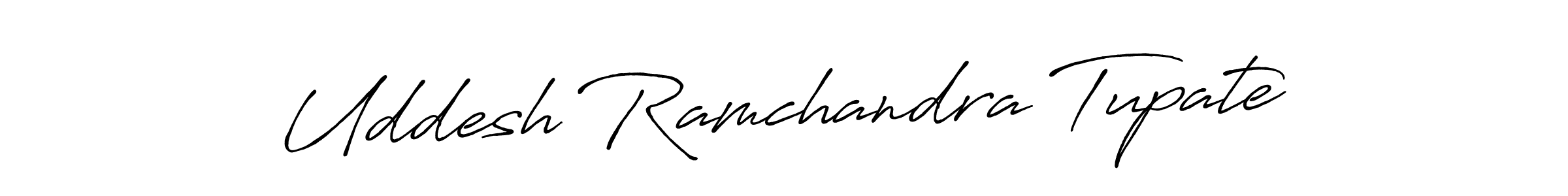 Create a beautiful signature design for name Uddesh Ramchandra Tupate. With this signature (Antro_Vectra_Bolder) fonts, you can make a handwritten signature for free. Uddesh Ramchandra Tupate signature style 7 images and pictures png