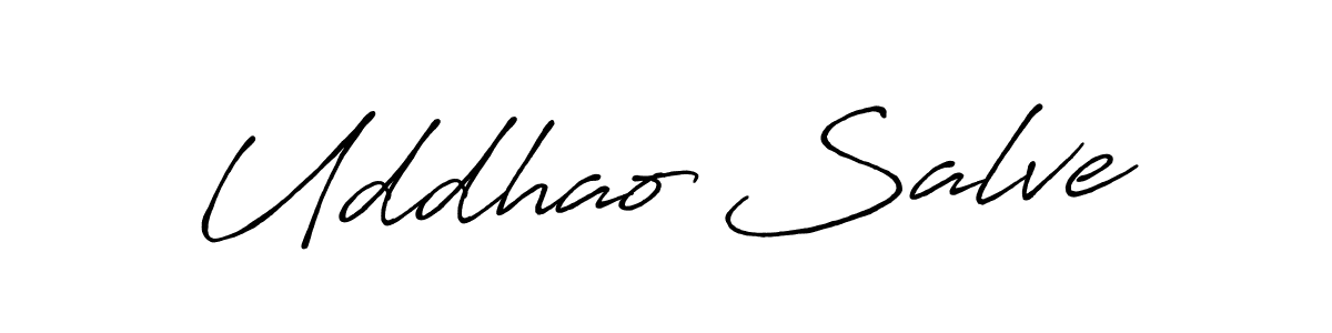 Uddhao Salve stylish signature style. Best Handwritten Sign (Antro_Vectra_Bolder) for my name. Handwritten Signature Collection Ideas for my name Uddhao Salve. Uddhao Salve signature style 7 images and pictures png