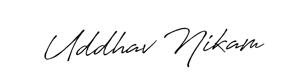 Once you've used our free online signature maker to create your best signature Antro_Vectra_Bolder style, it's time to enjoy all of the benefits that Uddhav Nikam name signing documents. Uddhav Nikam signature style 7 images and pictures png