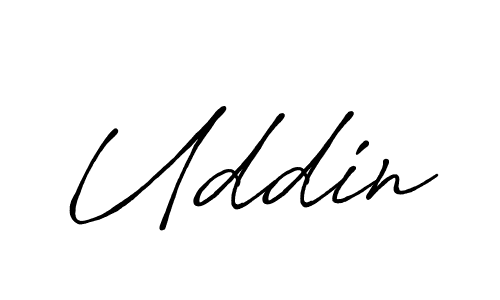 How to make Uddin name signature. Use Antro_Vectra_Bolder style for creating short signs online. This is the latest handwritten sign. Uddin signature style 7 images and pictures png