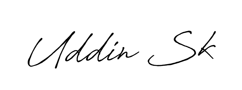 Also You can easily find your signature by using the search form. We will create Uddin Sk name handwritten signature images for you free of cost using Antro_Vectra_Bolder sign style. Uddin Sk signature style 7 images and pictures png