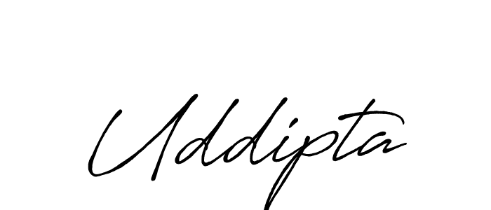 Design your own signature with our free online signature maker. With this signature software, you can create a handwritten (Antro_Vectra_Bolder) signature for name Uddipta. Uddipta signature style 7 images and pictures png