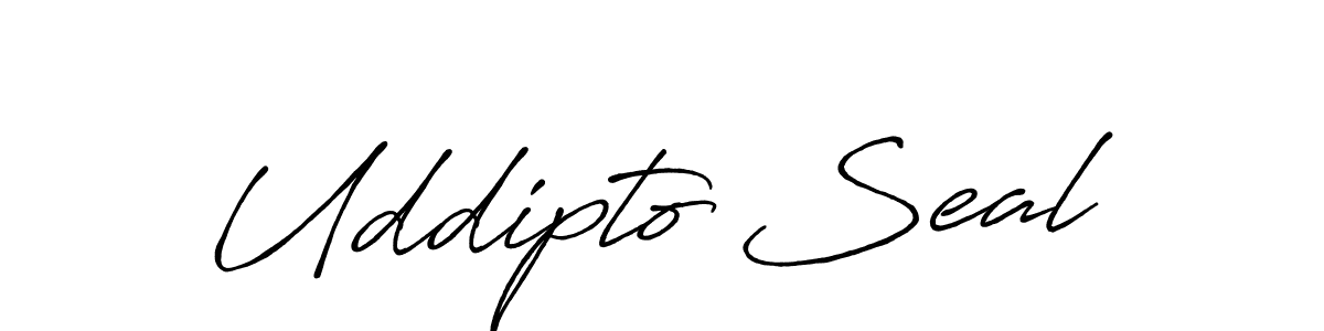 Once you've used our free online signature maker to create your best signature Antro_Vectra_Bolder style, it's time to enjoy all of the benefits that Uddipto Seal name signing documents. Uddipto Seal signature style 7 images and pictures png