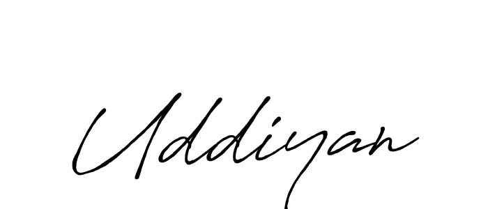 Uddiyan stylish signature style. Best Handwritten Sign (Antro_Vectra_Bolder) for my name. Handwritten Signature Collection Ideas for my name Uddiyan. Uddiyan signature style 7 images and pictures png