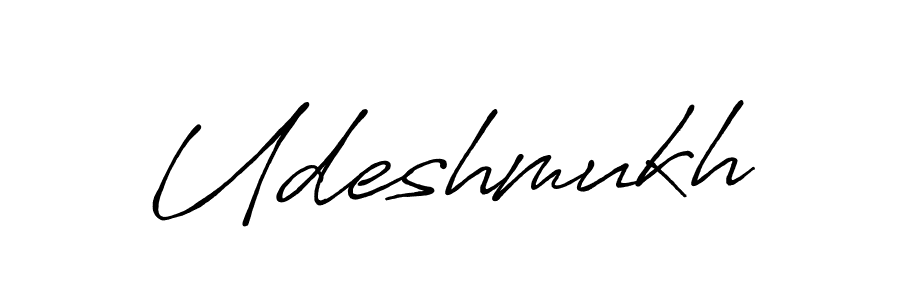 Udeshmukh stylish signature style. Best Handwritten Sign (Antro_Vectra_Bolder) for my name. Handwritten Signature Collection Ideas for my name Udeshmukh. Udeshmukh signature style 7 images and pictures png