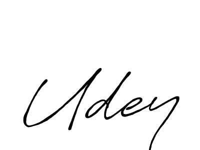 Also we have Udey name is the best signature style. Create professional handwritten signature collection using Antro_Vectra_Bolder autograph style. Udey signature style 7 images and pictures png