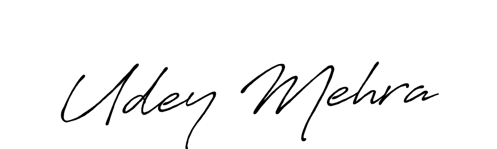 How to Draw Udey Mehra signature style? Antro_Vectra_Bolder is a latest design signature styles for name Udey Mehra. Udey Mehra signature style 7 images and pictures png