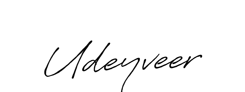 Antro_Vectra_Bolder is a professional signature style that is perfect for those who want to add a touch of class to their signature. It is also a great choice for those who want to make their signature more unique. Get Udeyveer name to fancy signature for free. Udeyveer signature style 7 images and pictures png