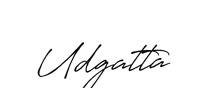 Design your own signature with our free online signature maker. With this signature software, you can create a handwritten (Antro_Vectra_Bolder) signature for name Udgatta. Udgatta signature style 7 images and pictures png