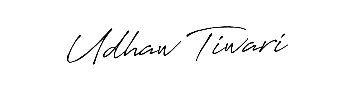 Create a beautiful signature design for name Udhaw Tiwari. With this signature (Antro_Vectra_Bolder) fonts, you can make a handwritten signature for free. Udhaw Tiwari signature style 7 images and pictures png