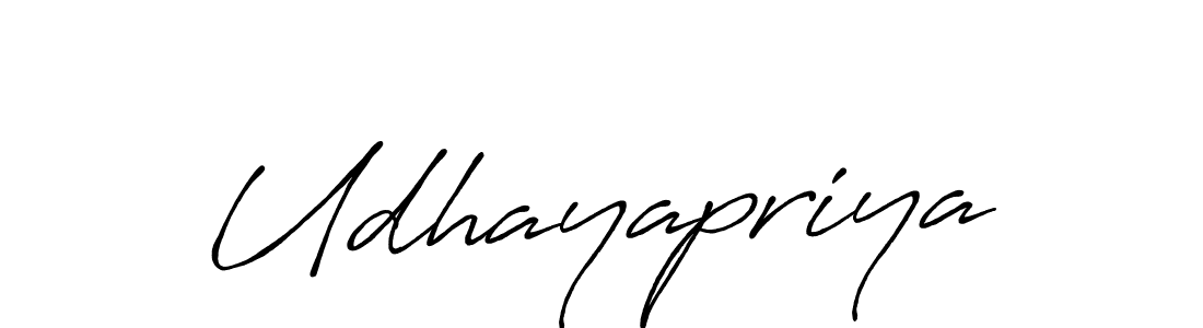 Also we have Udhayapriya name is the best signature style. Create professional handwritten signature collection using Antro_Vectra_Bolder autograph style. Udhayapriya signature style 7 images and pictures png