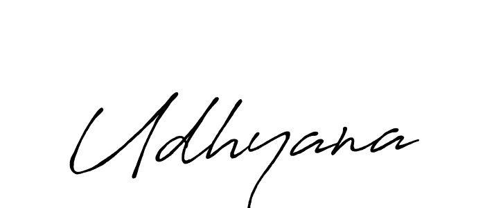 Create a beautiful signature design for name Udhyana. With this signature (Antro_Vectra_Bolder) fonts, you can make a handwritten signature for free. Udhyana signature style 7 images and pictures png