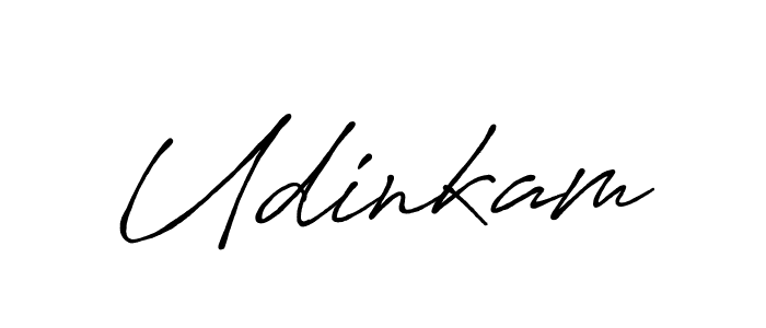 Create a beautiful signature design for name Udinkam. With this signature (Antro_Vectra_Bolder) fonts, you can make a handwritten signature for free. Udinkam signature style 7 images and pictures png