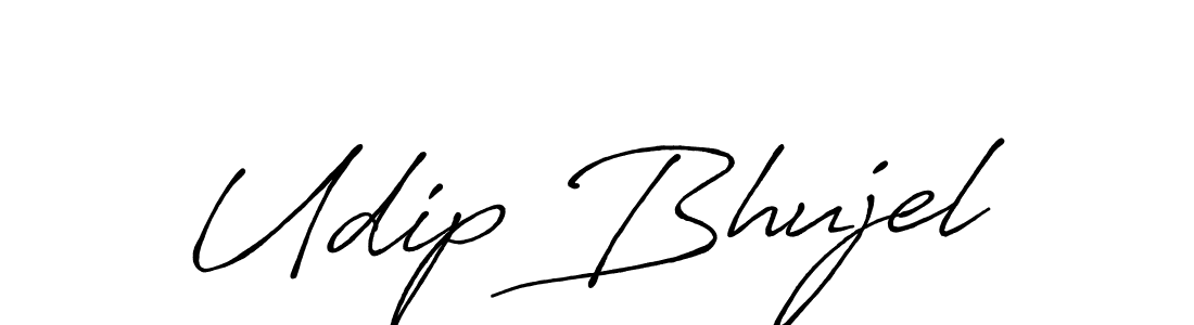 if you are searching for the best signature style for your name Udip Bhujel. so please give up your signature search. here we have designed multiple signature styles  using Antro_Vectra_Bolder. Udip Bhujel signature style 7 images and pictures png