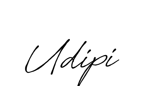 How to make Udipi signature? Antro_Vectra_Bolder is a professional autograph style. Create handwritten signature for Udipi name. Udipi signature style 7 images and pictures png