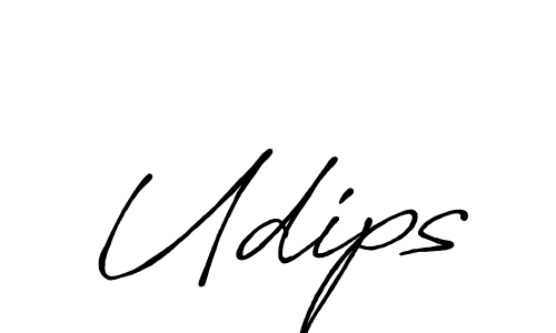 Once you've used our free online signature maker to create your best signature Antro_Vectra_Bolder style, it's time to enjoy all of the benefits that Udips name signing documents. Udips signature style 7 images and pictures png