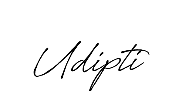 How to make Udipti signature? Antro_Vectra_Bolder is a professional autograph style. Create handwritten signature for Udipti name. Udipti signature style 7 images and pictures png