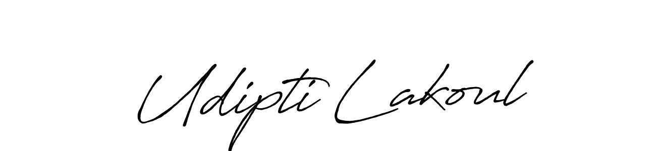 Also we have Udipti Lakoul name is the best signature style. Create professional handwritten signature collection using Antro_Vectra_Bolder autograph style. Udipti Lakoul signature style 7 images and pictures png