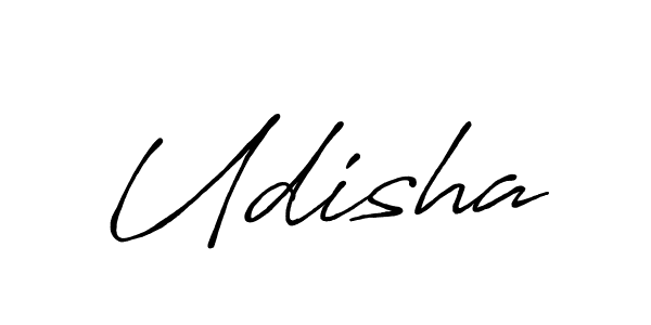 Udisha stylish signature style. Best Handwritten Sign (Antro_Vectra_Bolder) for my name. Handwritten Signature Collection Ideas for my name Udisha. Udisha signature style 7 images and pictures png