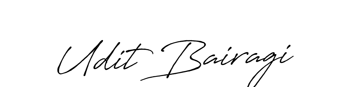 Also we have Udit Bairagi name is the best signature style. Create professional handwritten signature collection using Antro_Vectra_Bolder autograph style. Udit Bairagi signature style 7 images and pictures png