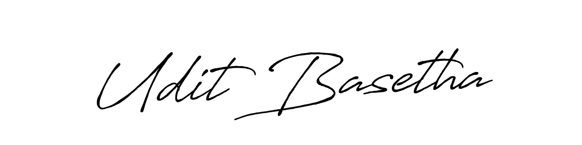 Udit Basetha stylish signature style. Best Handwritten Sign (Antro_Vectra_Bolder) for my name. Handwritten Signature Collection Ideas for my name Udit Basetha. Udit Basetha signature style 7 images and pictures png